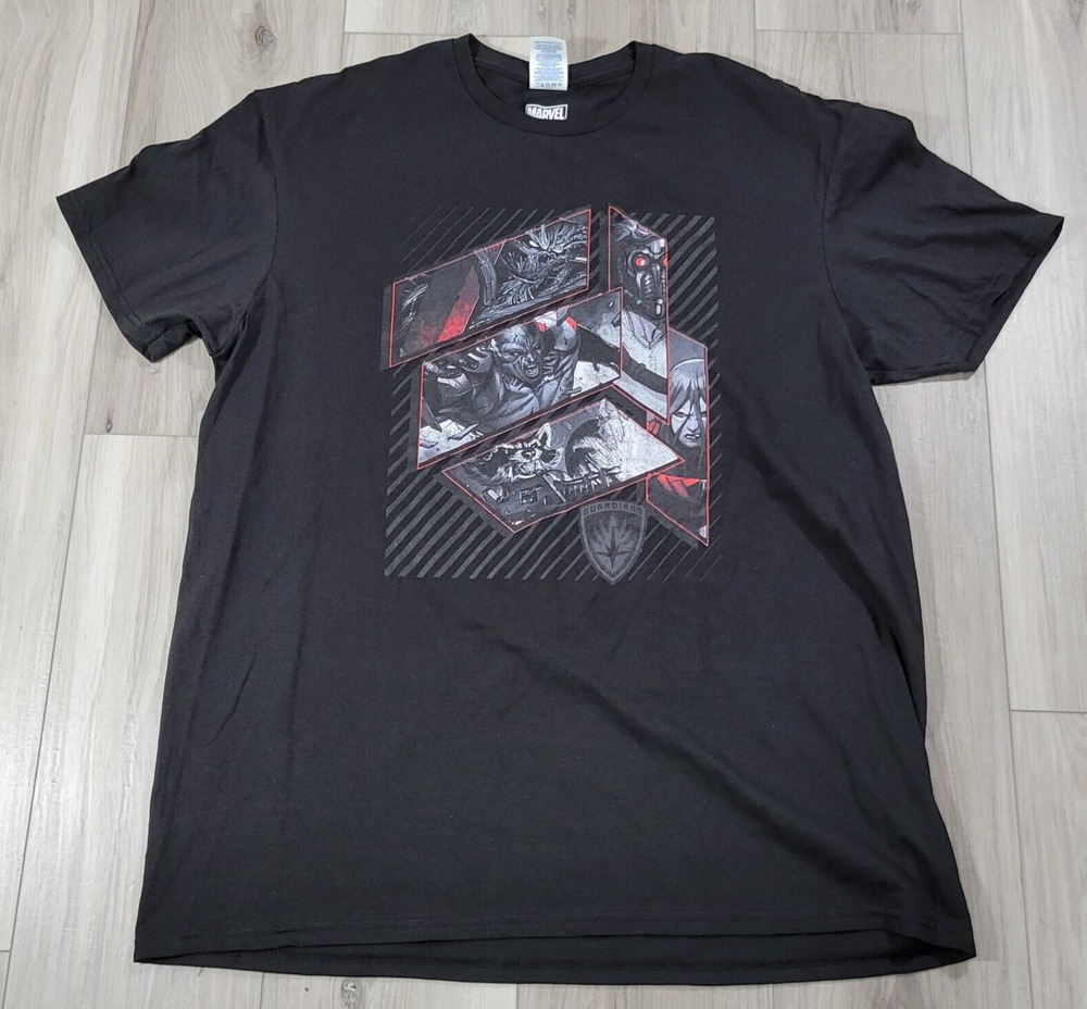 Marvel T-Shirt Men's XL Black Short Sleeve Guardians New